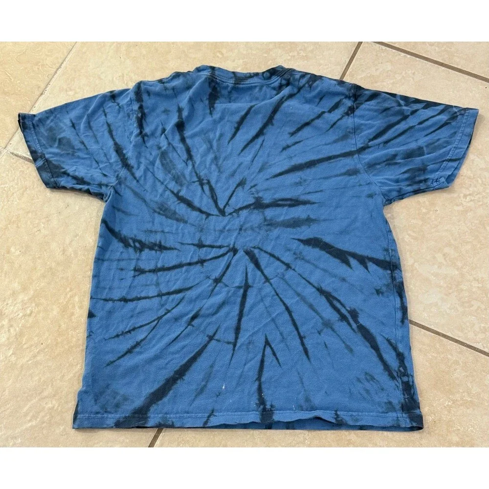 VANS Boys Classic Fit Blue Tie-Dye Short Sleeve T-Shirt